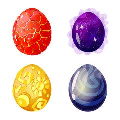 Vector illustration of dinosaur and magic sign. Set of dinosaur and fantasy vector icon for stock.