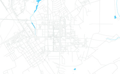 Fototapeta na wymiar Novomoskovsk, Russia bright vector map