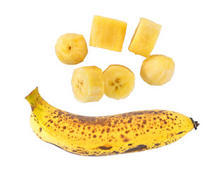 banana isolated on white background