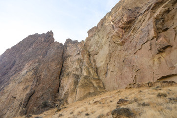 Cliffs of a huge canyon with a river, usa, Beautiful nature