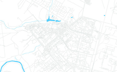Obninsk, Russia bright vector map
