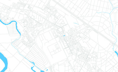 Fototapeta na wymiar Zhukovsky, Russia bright vector map