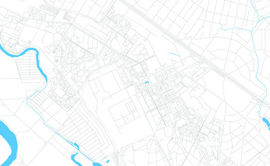 Fototapeta premium Zhukovsky, Russia bright vector map
