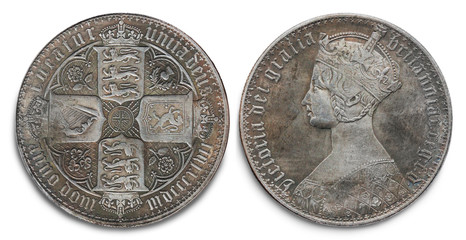 Queen Victoria Silver Crown coin