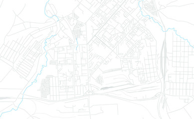 Achinsk, Russia bright vector map