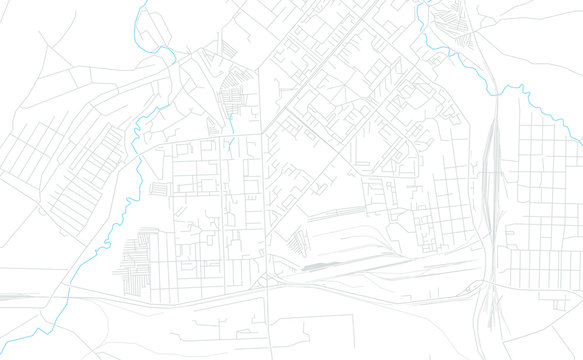 Achinsk, Russia bright vector map