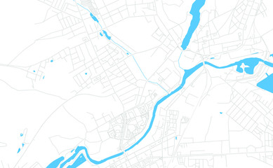 Noginsk, Russia bright vector map