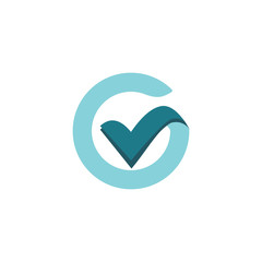 Initial letter g logo design template