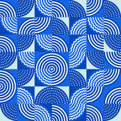 Creative seamless abstract geometrical shape pattern