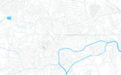 Ljubljana, Slovenia bright vector map
