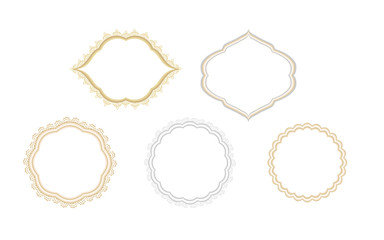 Set of isolated backgrounds, frames