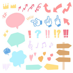 矢印と吹き出しセット