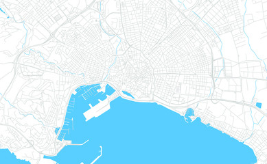 Palma, Spain bright vector map © Knut Hebstreit