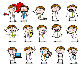 Office Guy - Different Concepts Vector illustrations