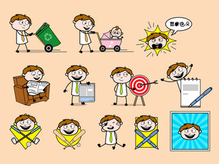 Office Guy - Various Concepts Vector illustrations