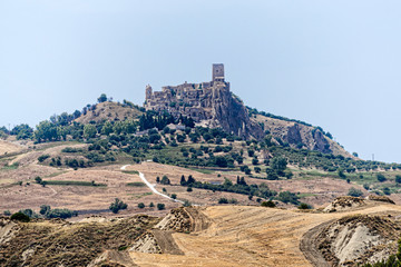 Craco, old abandoned village in Basilicata