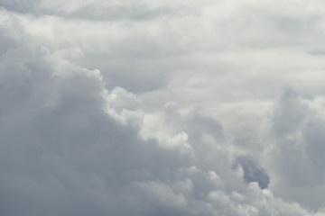 Weisse Wolken, Grauer Himmel Hintergrundbild, Deutschland, Europa