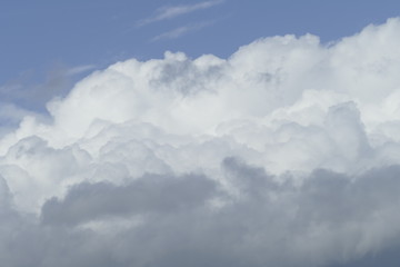 Weisse Wolken, Blauer Himmel, Hintergrundbild, Deutschland, Europa