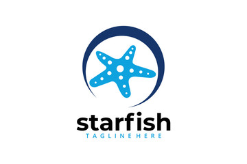 starfish logo icon vector isolated