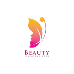 Unique Beauty Logo Design template and vector