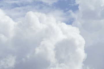 Weisse Wolken, Blauer Himmel, Hintergrundbild, Deutschland, Europa