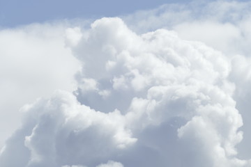 Naklejka na ściany i meble Weisse Wolken, Blauer Himmel, Hintergrundbild, Deutschland, Europa