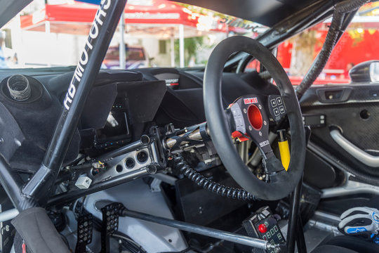 Cockpit Of A Race Car