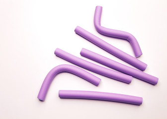 purple papillon curlers