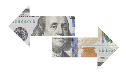 Macro shot of a new 100 dollar bill. - 315638500