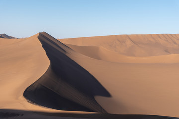 Fototapeta na wymiar sand dunes in lut desert