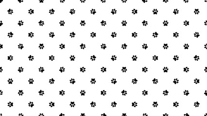 Cat feet pattern. Small seamless chaotic random. Widescreen resolution, 4K aspect ratio or full hd.
