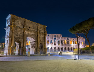 The Colosseum is the tourist center of Rome.