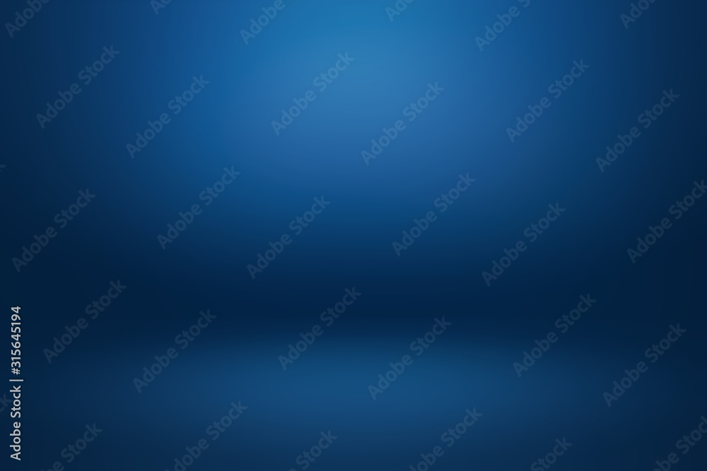 Aufkleber Dark gradient Blue abstract background for product montage or text backdrop design