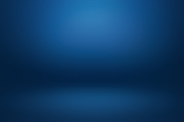 Dark gradient Blue abstract background for product montage or text backdrop design