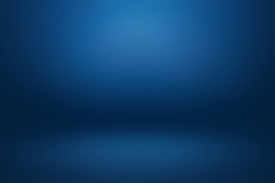Dark gradient Blue abstract background for product montage or text backdrop design