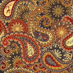 Seamless pattern in ethnic traditional style.
