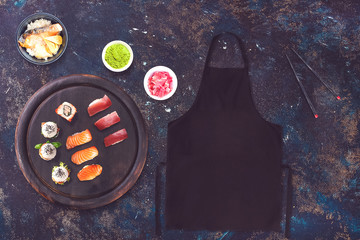 Sushibar mockup top view