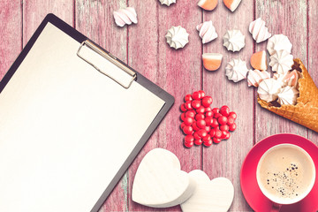 St. Valentine Day scene. Ideal for valentine text, proposal and wedding invitation