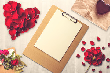St. Valentine Day scene. Ideal for valentine text, proposal and wedding invitation