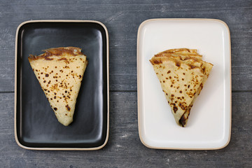  tasty folded thin pancakes