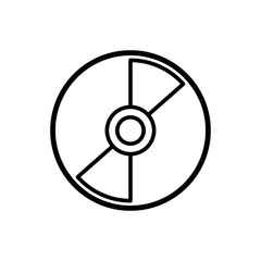 disk - compact disk icon vector design template