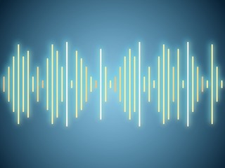 Music player sound waves