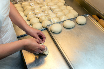 chef work, production of meat pies