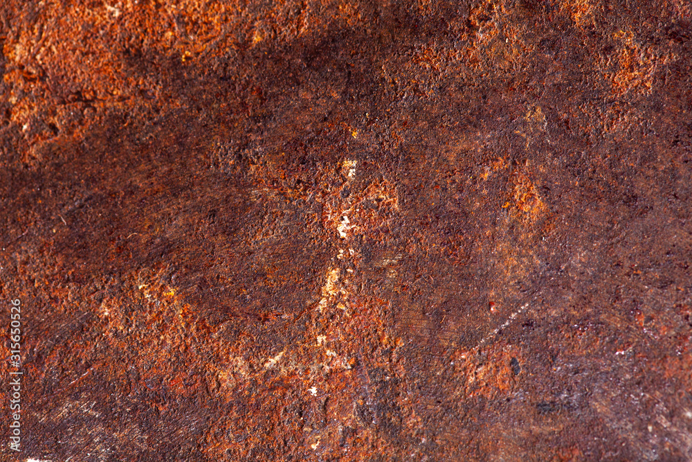 Poster old metal texture with rust.