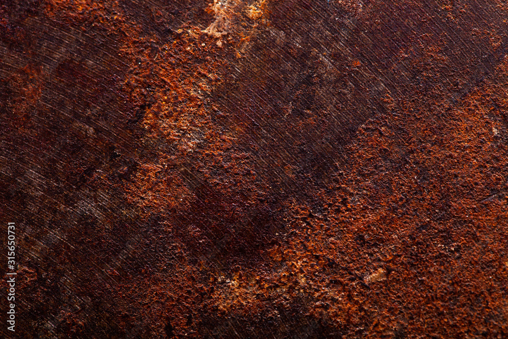 Poster old metal texture with rust.