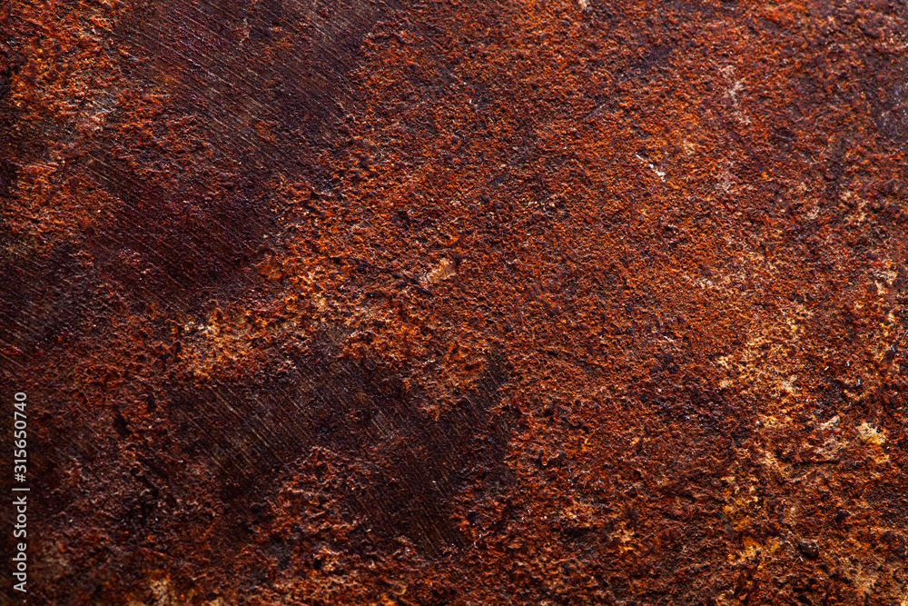 Poster old metal texture with rust.