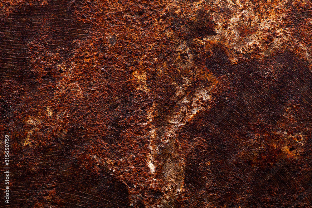 Poster old metal texture with rust.