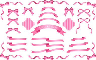 リボン　ピンク　セット