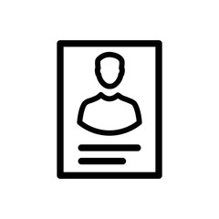 Cv Icon - Vector Illustration .