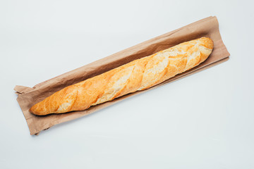 A loaf of homemade bread or baguette